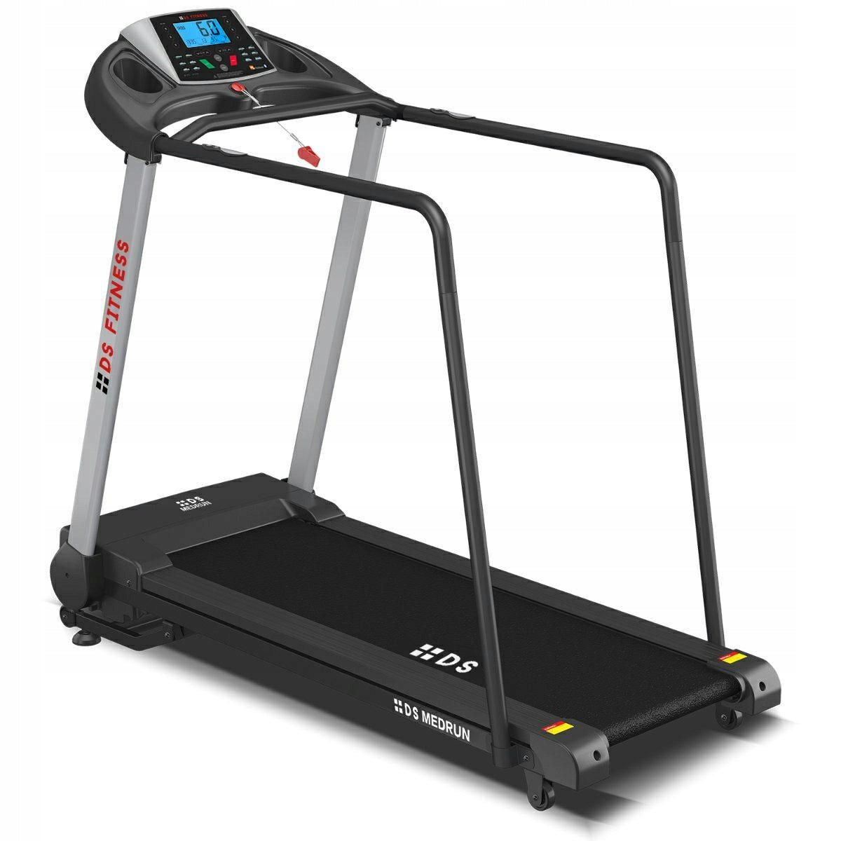 DS MedRun Electric Rehabilitation Treadmill with Handrails + Equipment Mat