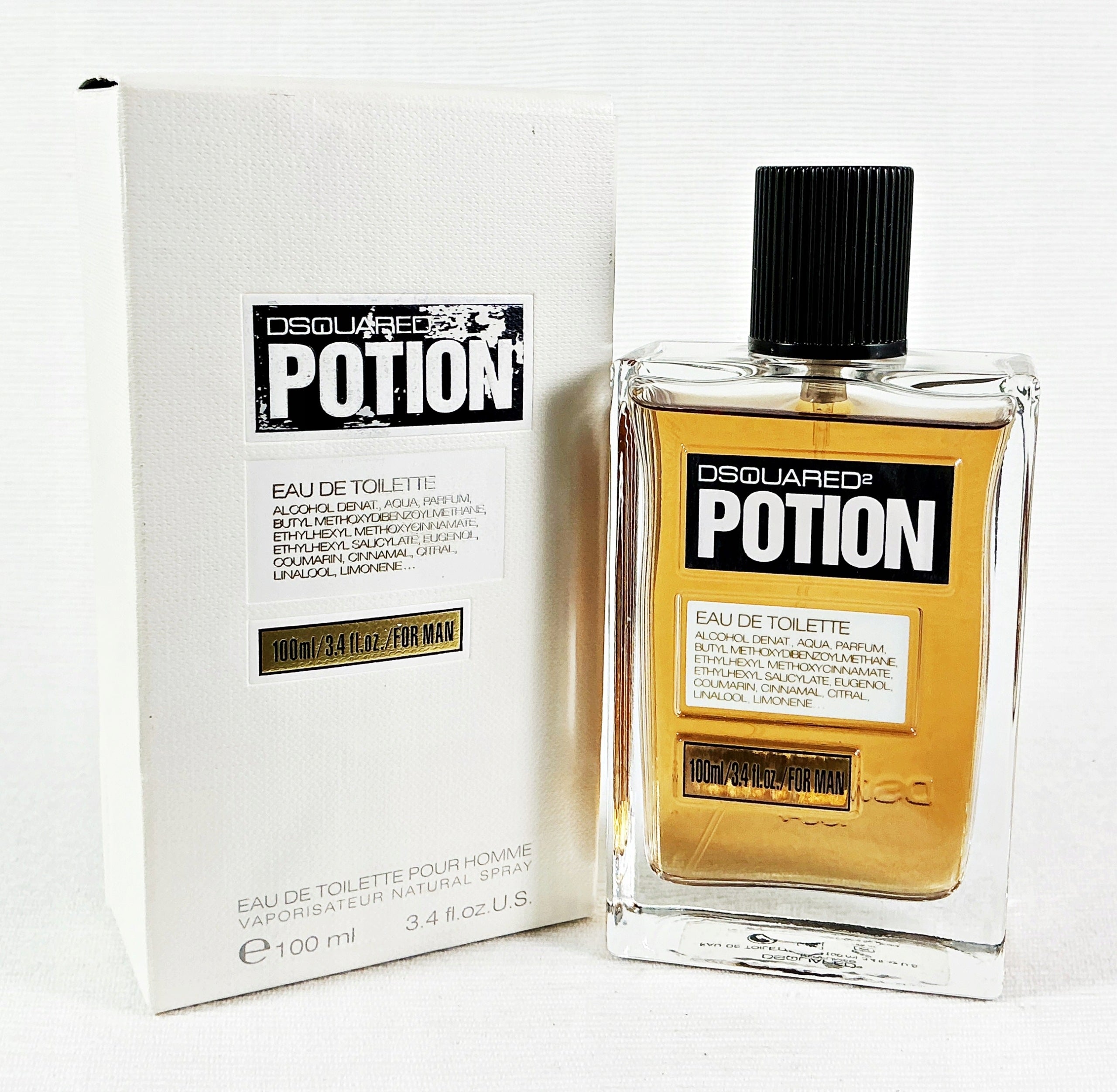 DSQUARED2 POTION FOR MAN 99/100 ML EAU DE TOILETTE UNIQUE Packaging status original