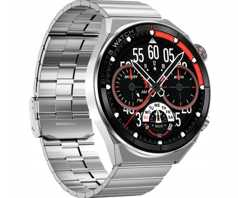 DT3Mate ECG GPS Smartwatch, Notifications, 1.5" Touch Screen, Sleep Monitor Batteries included yes