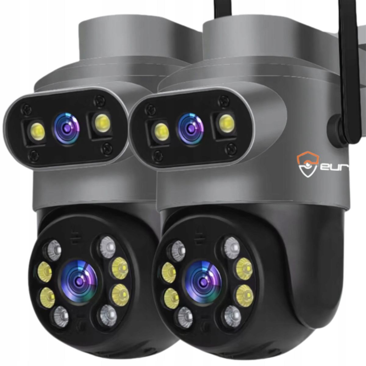 DUAL WIFI CAMERA OUTDOOR ROTATING 10MPX ULTRA HD MICROPHONE FUNCTIONS AI