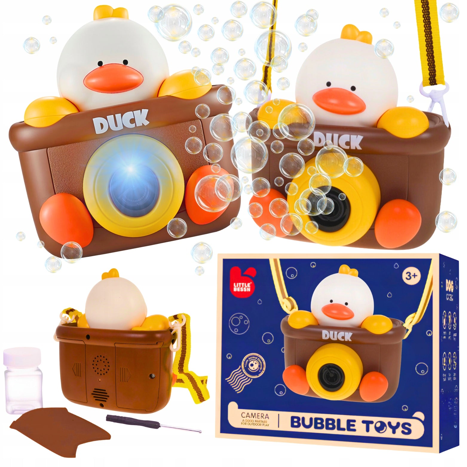 DUCK APPARATUS FOR SOAP BUBBLES FOR CHILDREN GIFT LIQUID Manufacturer code Automat do baniek generator