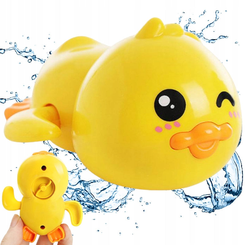 DUCK WIND-UP BATH TOY FLOATING FOR BATHTUB WATER POOL