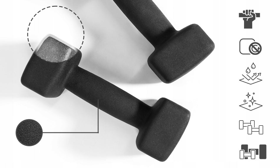 DUMBBELLS Neoprene dumbbell 2x1kg WEIGHT Zipro Kind other