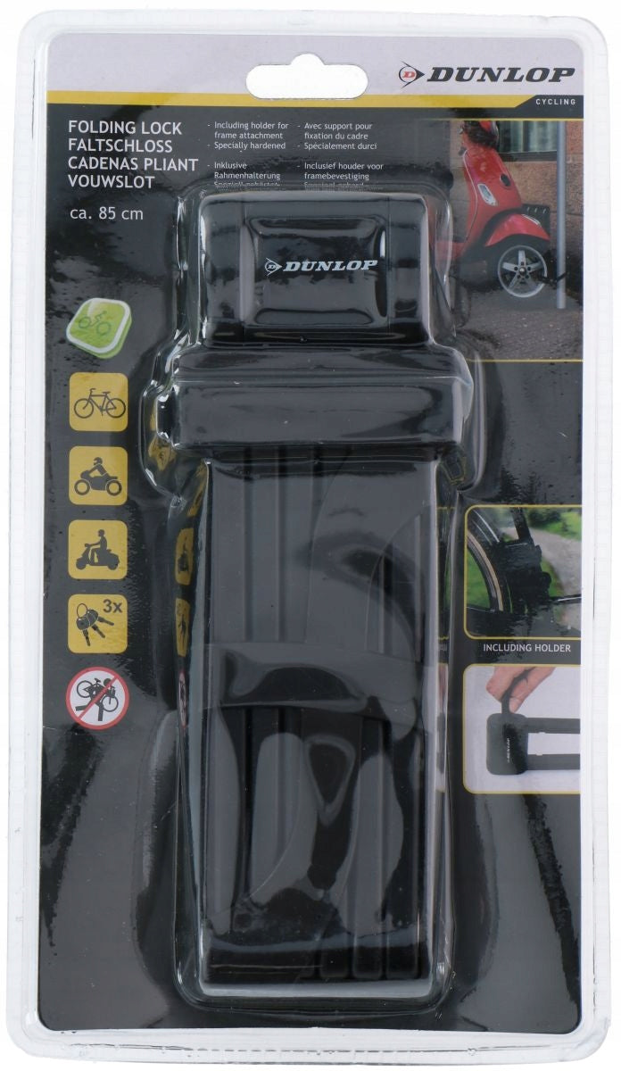 DUNLOP Anti-theft folding clasp for bike scooter 85 cm STRONG EAN (GTIN) 8711252178189