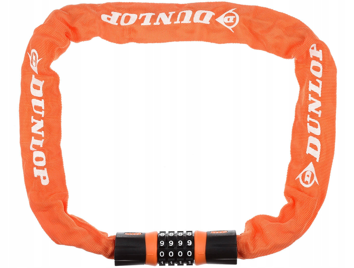 DUNLOP BICYCLE CLASP COMBINATION LOCK CHAIN CORD 90CM ORANGE Brand Dunlop