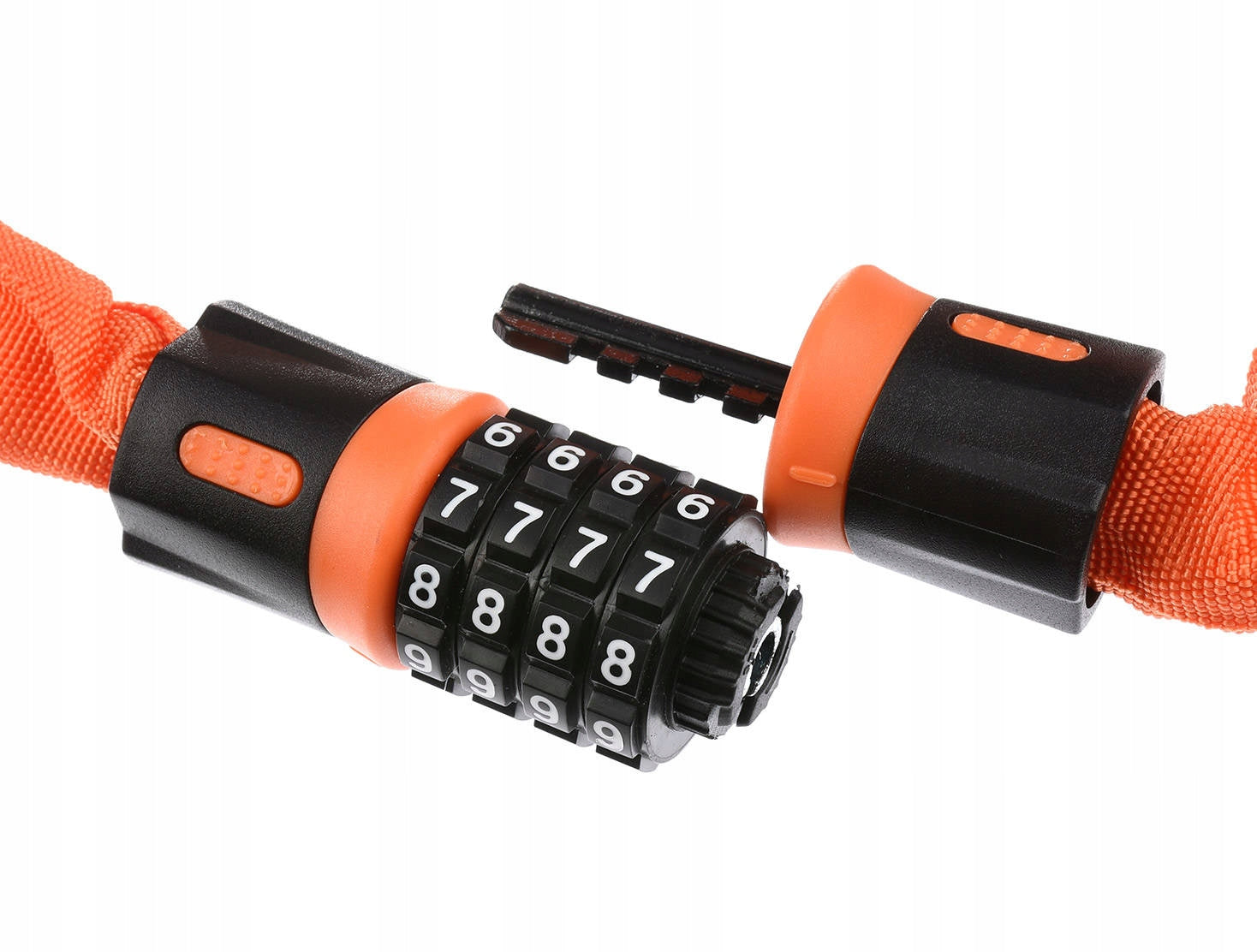 DUNLOP BICYCLE CLASP COMBINATION LOCK CHAIN CORD 90CM ORANGE Manufacturer code DUNLOP_59