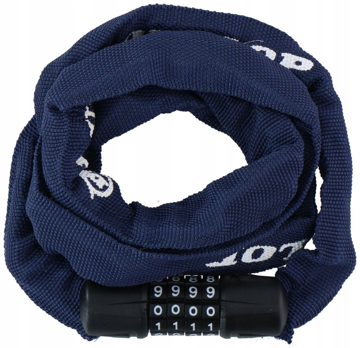 DUNLOP Bicycle lock CIPHER CHAIN 120 cm x Ø 2,5 mm navy blue