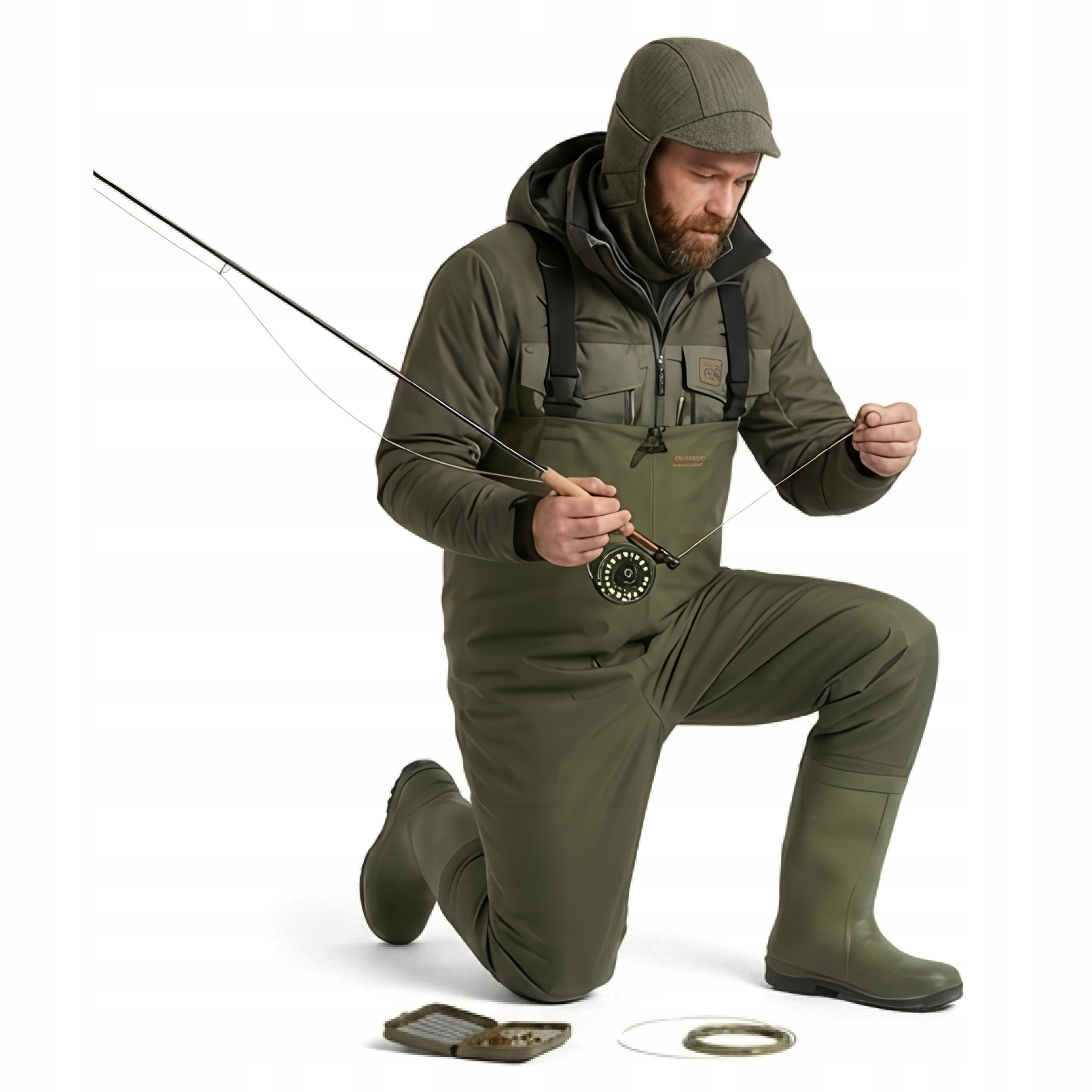 DUNLOP Fishing Bottoms High Pants Waterers Harness Adjustable