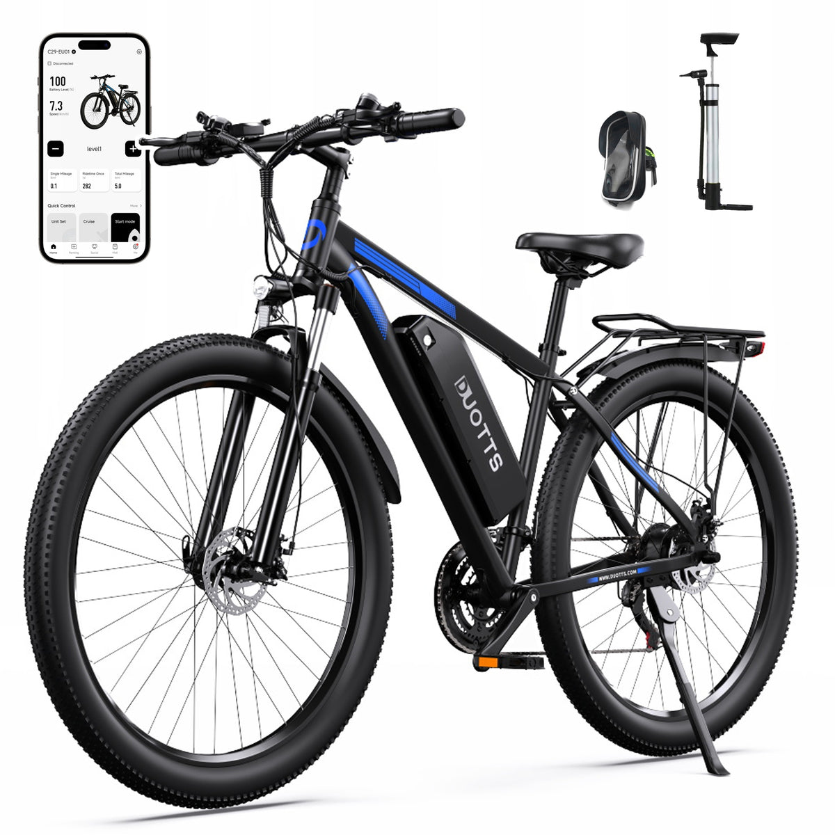DUOTTS C29L 1000W 48V 15AH 55KM/H Shimano21S APP 29 X 2,1'' Oil Brake Packaging status original