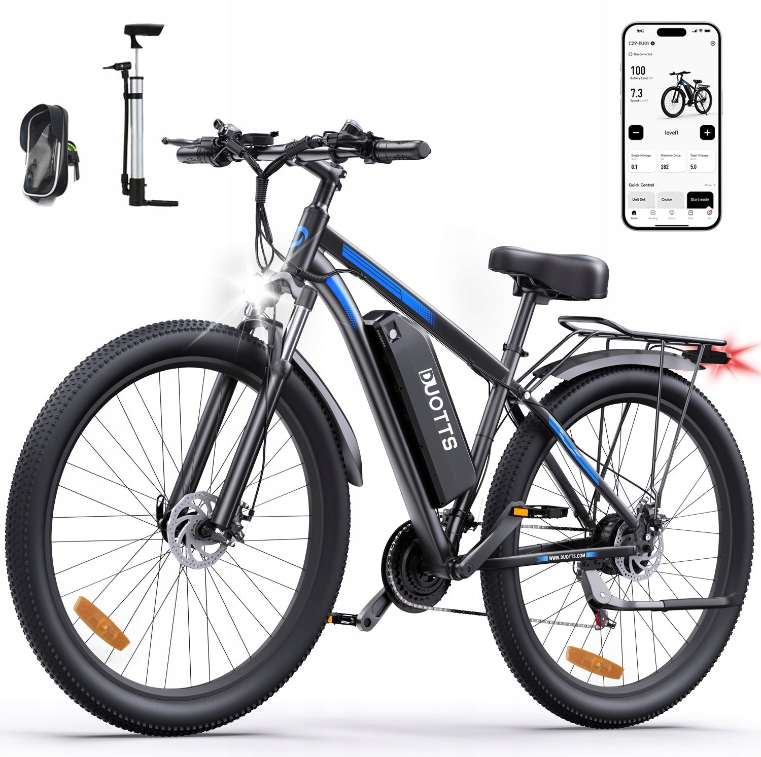 DUOTTS C29L Electric Vehicle 1000W 55KM/H 100HP 29" for adults Shimano Manufacturer code 786463214276