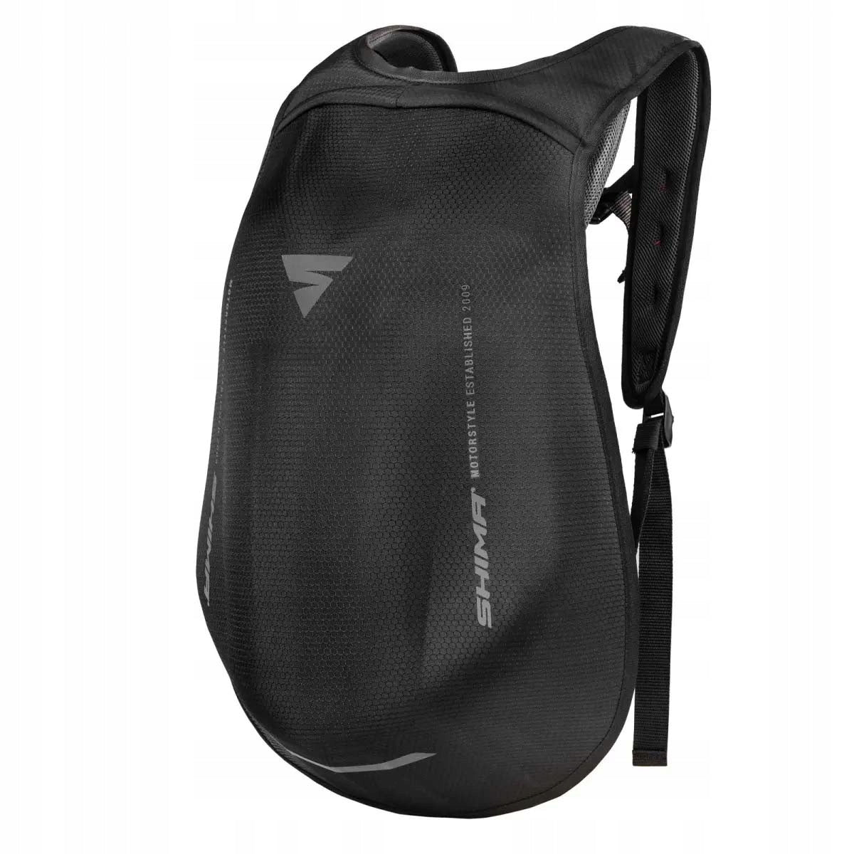 DURABLE AND ROOMY MOTORCYCLE BACKPACK SHIMA AYRO 24L BLACK