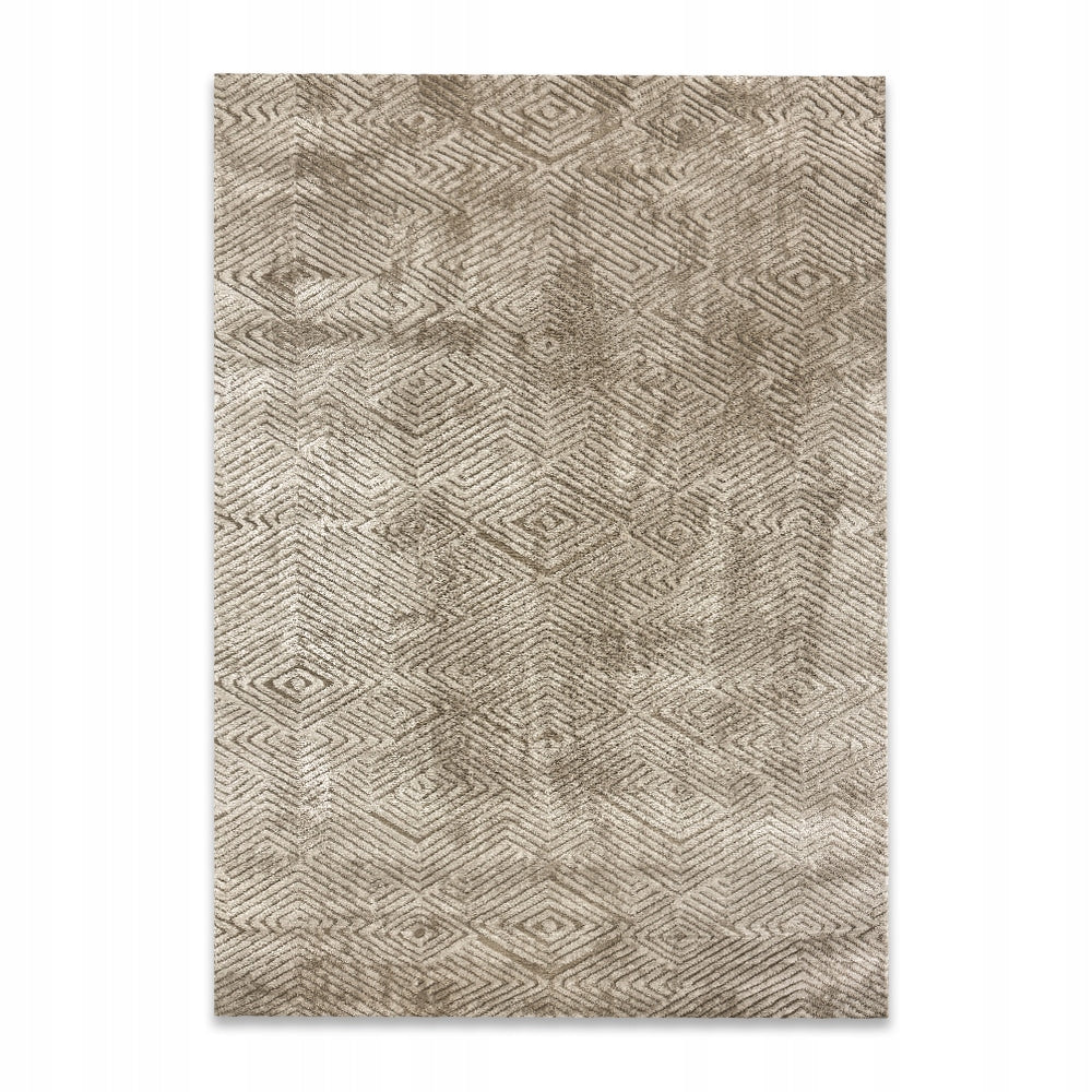 DURABLE BEIGE CARPET 120X170 CM SOFT UNDER THE TABLE MODERN ELEGANT