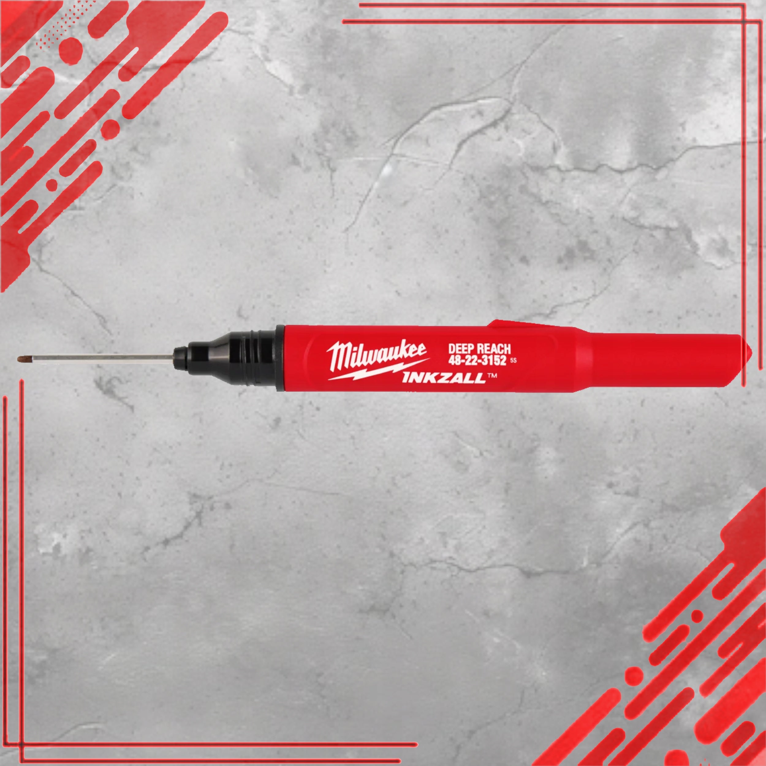 DURABLE CONSTRUCTION HOLE MARKER INKZALL ULTRA THIN TIP BLACK Product weight with unit packaging 0.01 kg