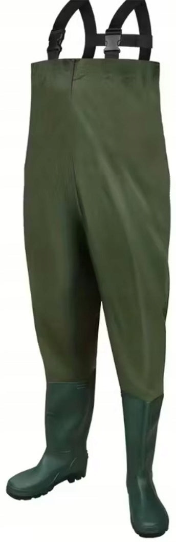 DURABLE PVC WADERS TROUSERS NECO ADJUSTABLE SHOULDER STRAPS SIZE. 43 Manufacturer code 90243
