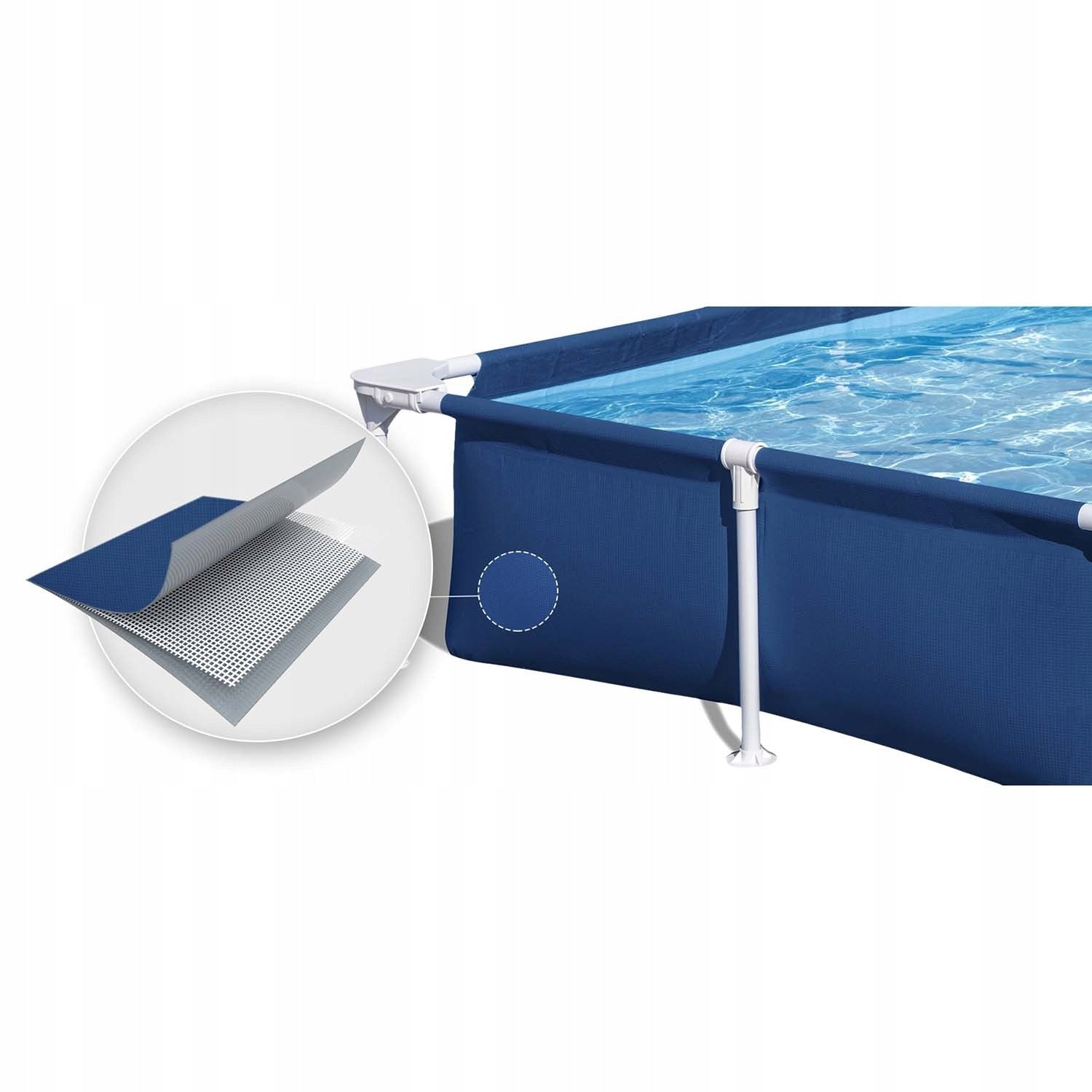 DURABLE Rectangular frame pool 221x150x43 cm SET Bestway 56401 Manufacturer code 401