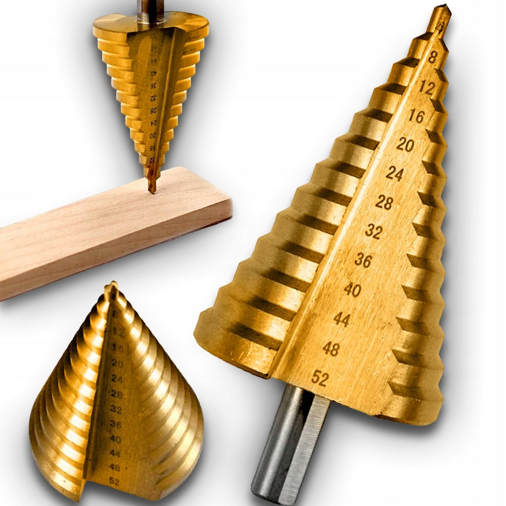 DURABLE TYTAN HSS Christmas Tree Tapered Drill Bit for Metal 4-52MM