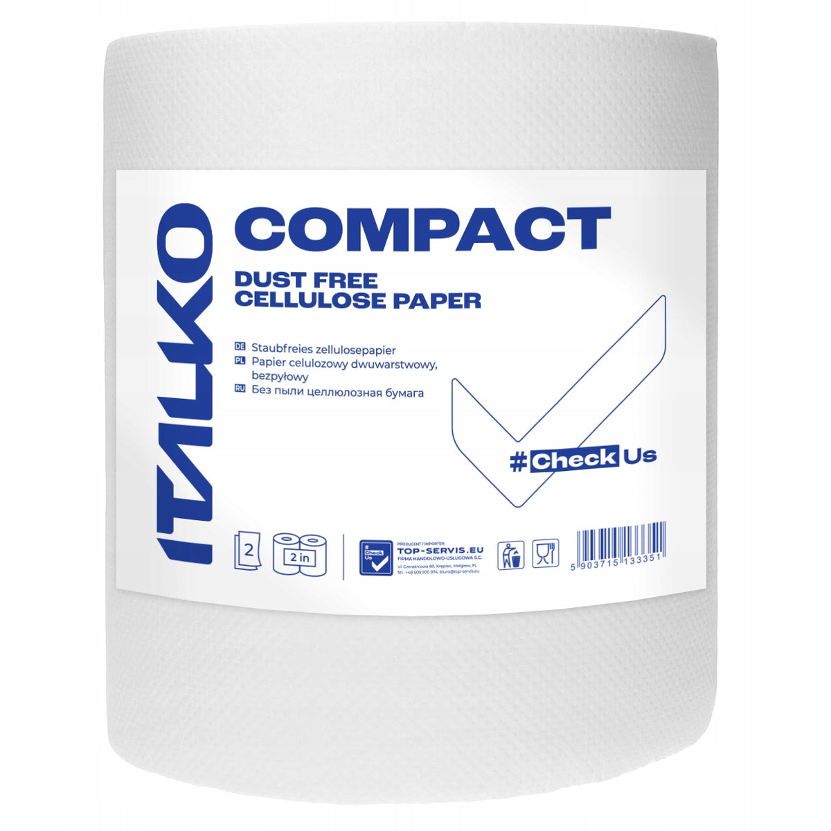 DUST-FREE CLEANER COMPACT NEW TOWEL CELLULOSE