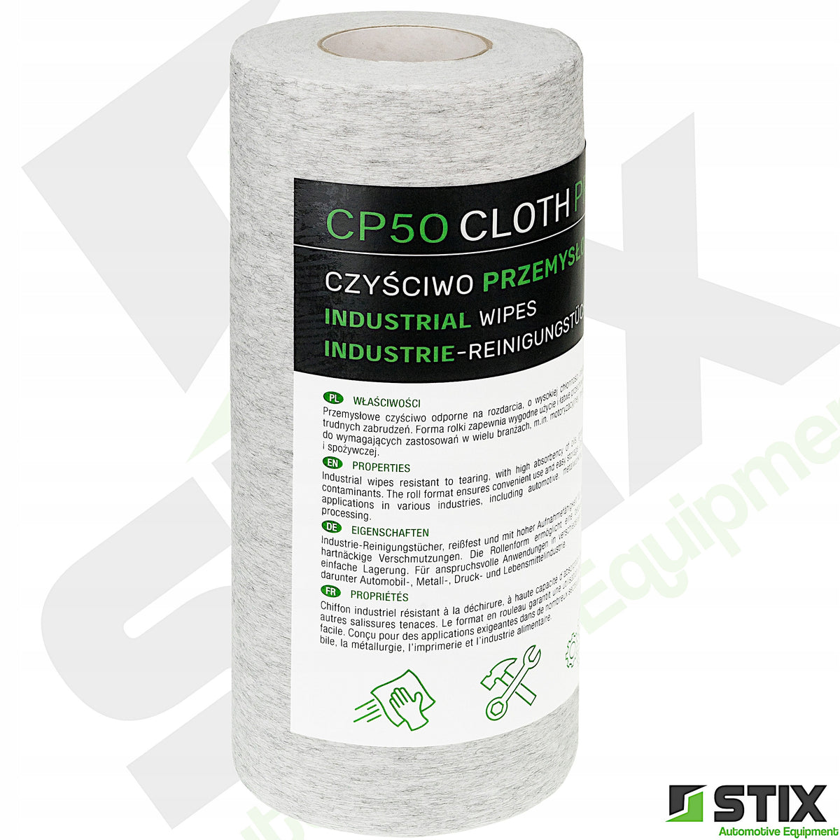 DUST-FREE CLEANER FOR GREASE REMOVAL OIL CLEANING TOOLS 50 pcs. STIX Packaging status original