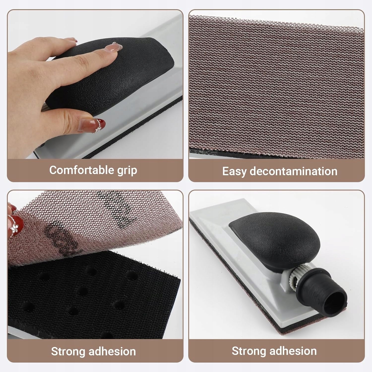 DUST-FREE HAND GRINDER 200 X 70 MM SET OF 5 STRIPS AND BLOCKS Manufacturer code 0063753026482