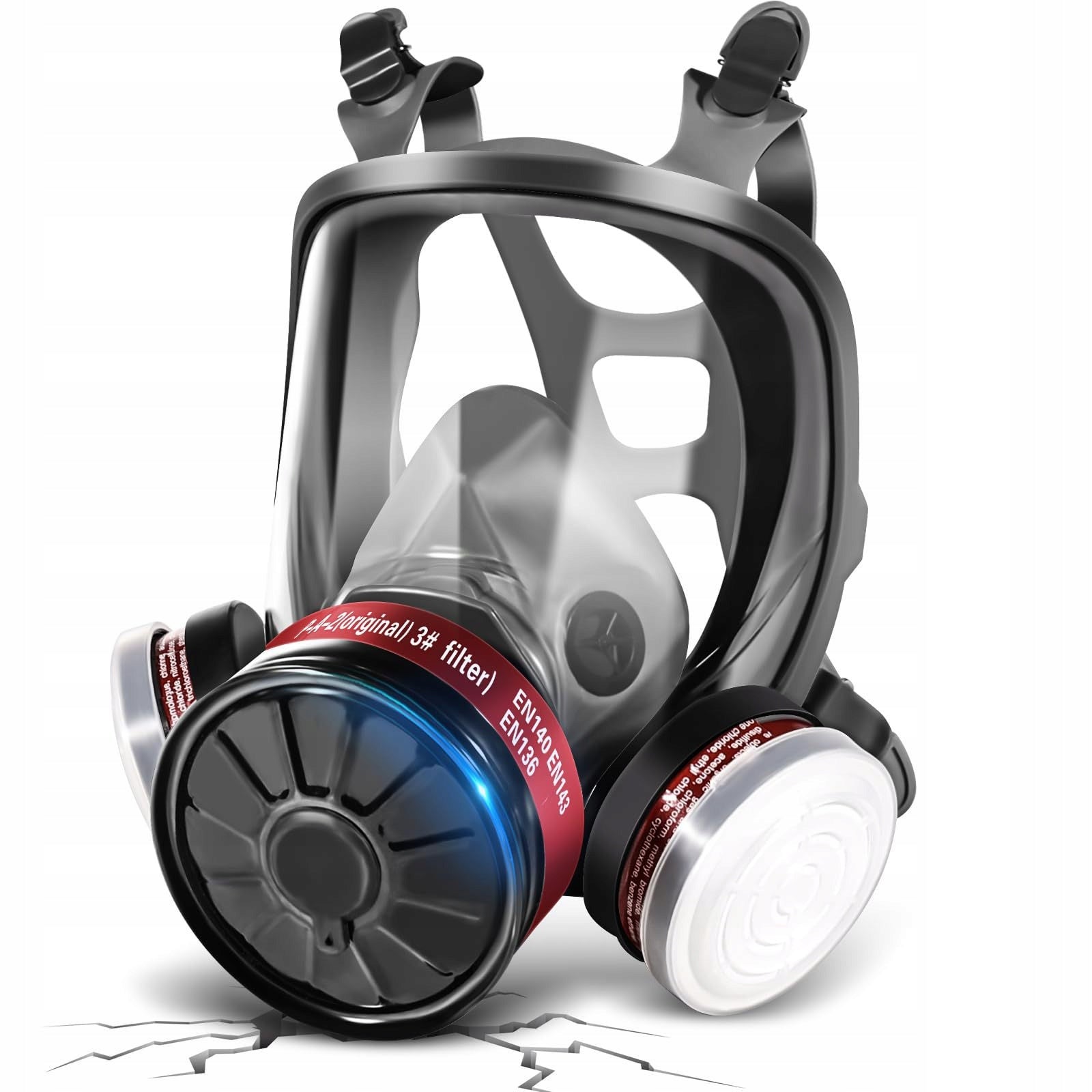 DUST MASK + GAS + 2 CARBON CARTRIDGES + 10x Koanni FILTERS Packaging status original