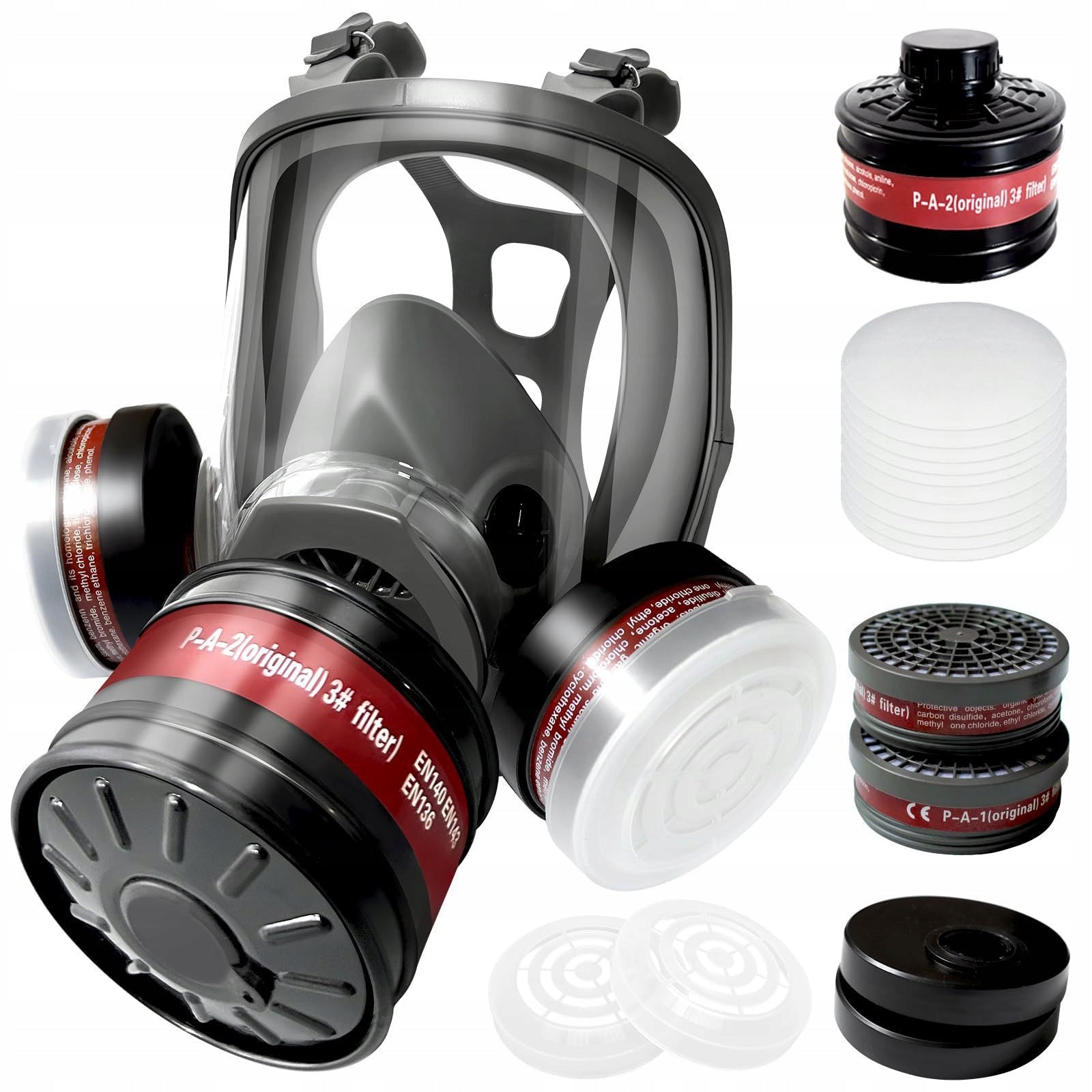 DUST MASK + GAS + 2 CARBON CARTRIDGES + 10x Koanni FILTERS