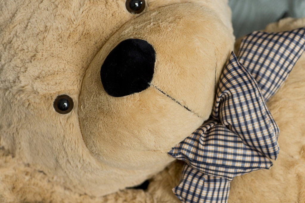 Didelis Pliušinis Meškiukas Popo 130 Cm, Violetinis, Minkštas Žaislas