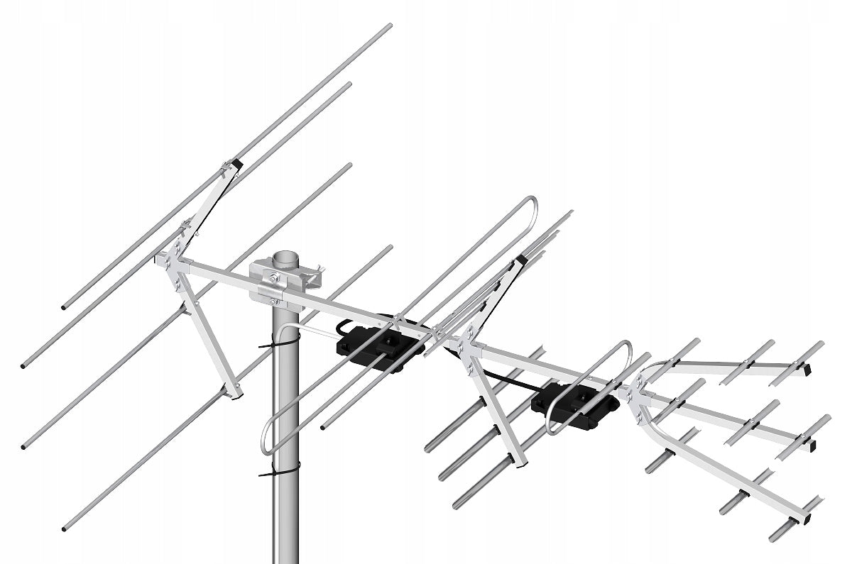DVB-T2 COMBO ANTENNA A2810 5-12/21-48 VHF/UHV DIPOL Packaging status original