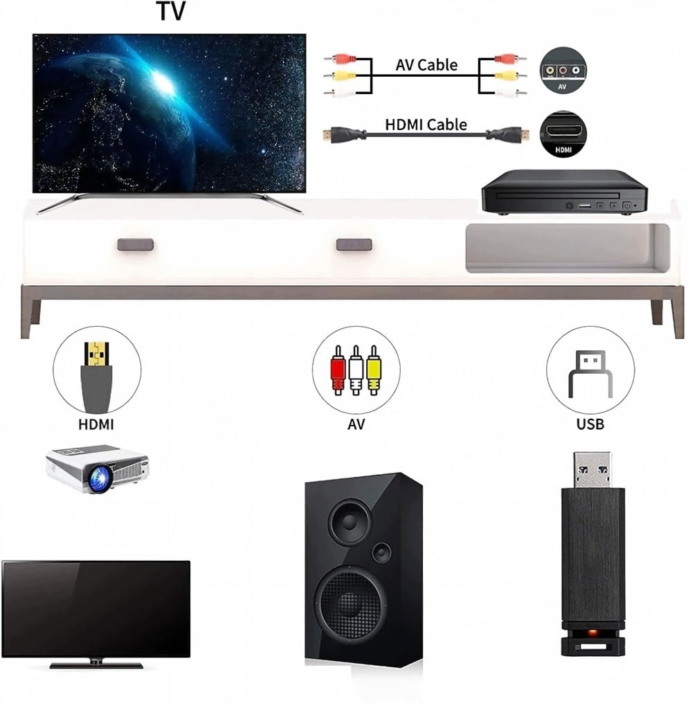 DVD HDMI USB PLAYER CD VCD EVD 1080P MULTI-FORMAT AV REMOTE Packaging status original