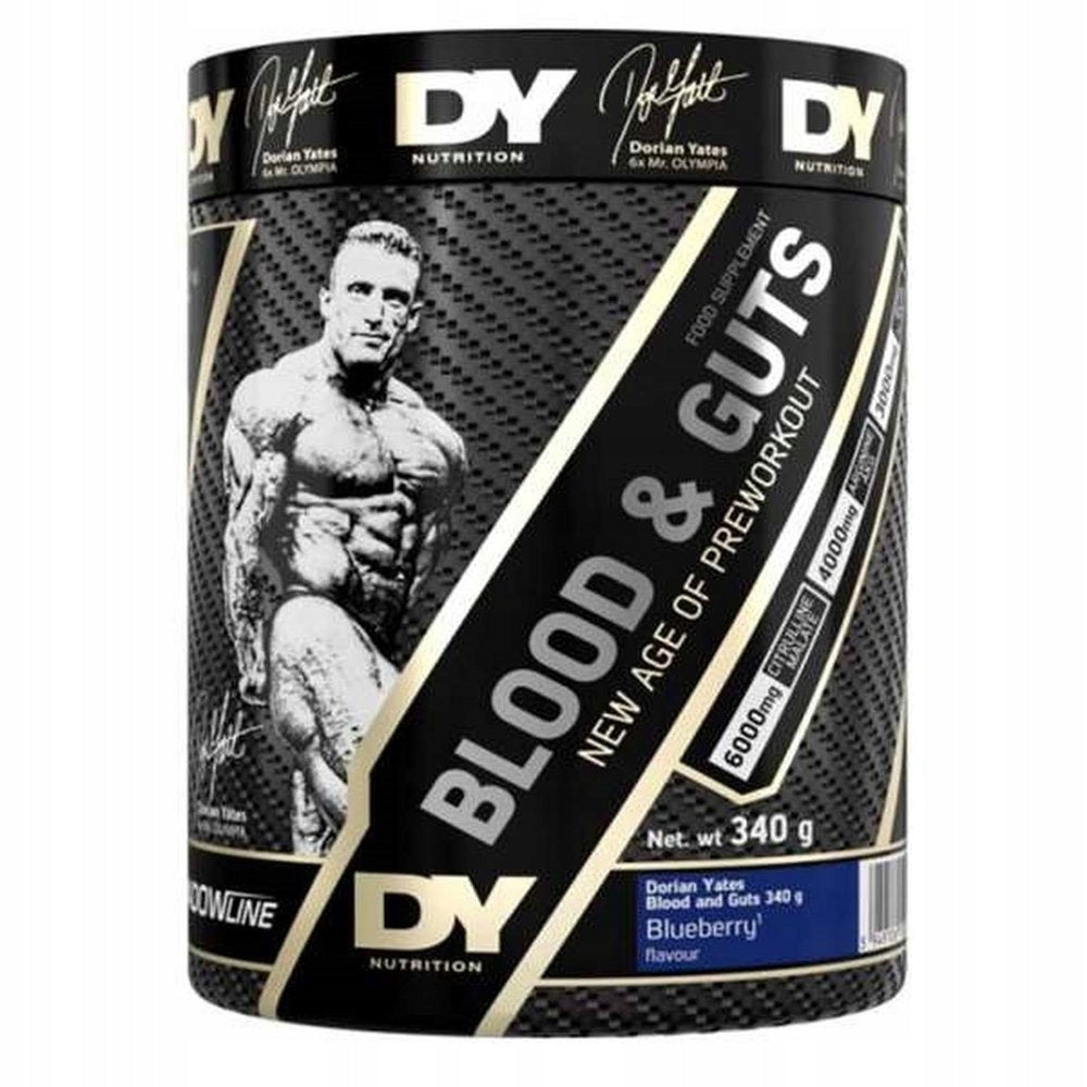 DY Dorian Yates BLOOD & GUTS 380g Stimulation Pump Strength Berry Packaging status original