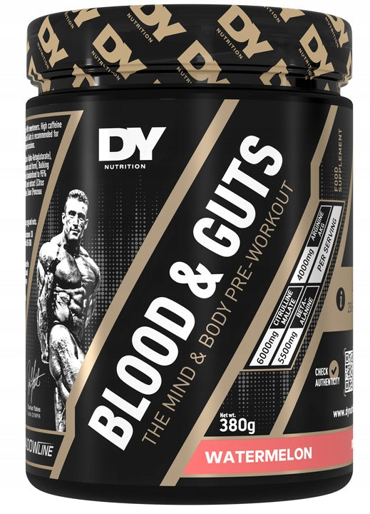 DY Dorian Yates BLOOD & GUTS 380g Stimulation Pump Strength Watermelon Strength