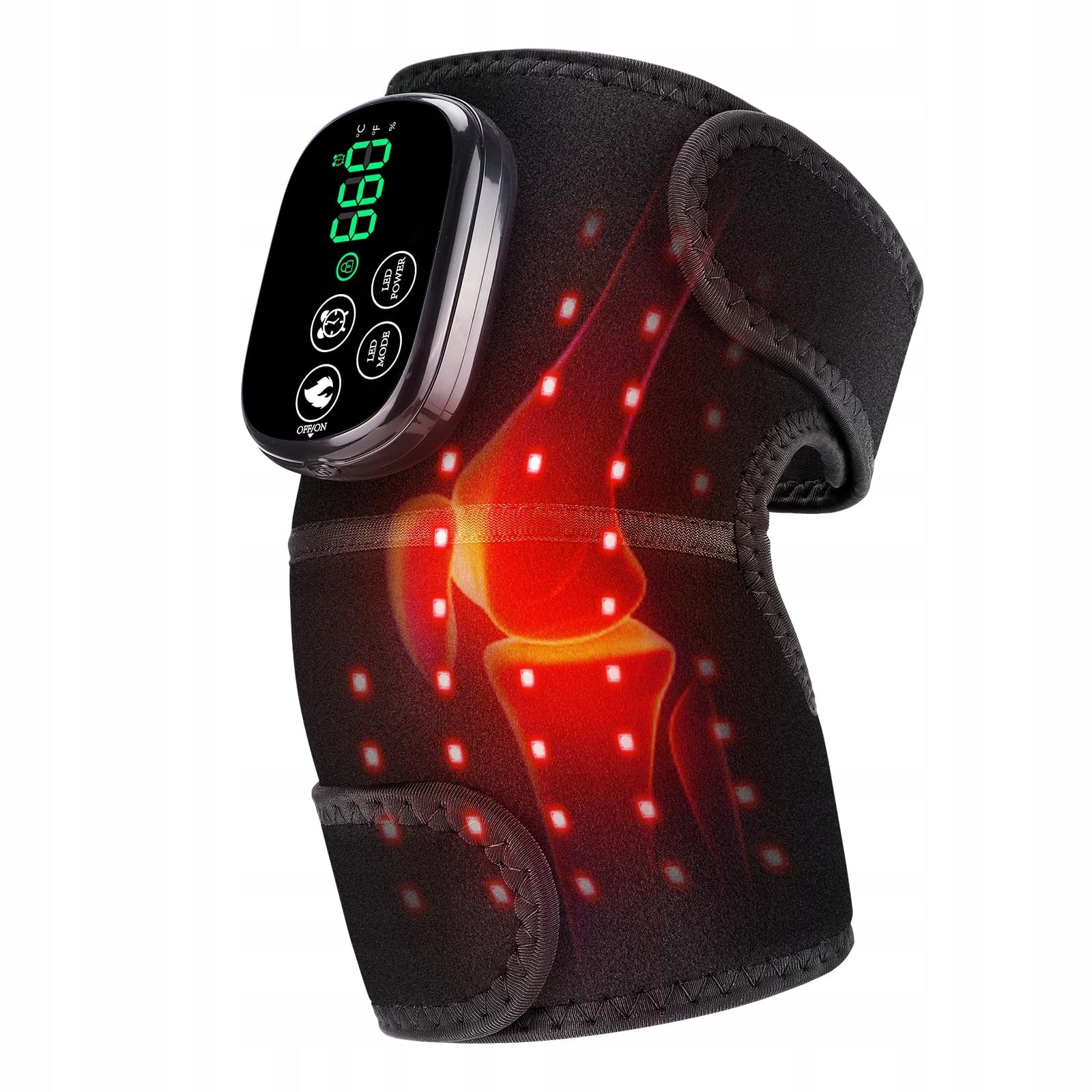 DYMROGE Heated Band Wireless Red Knee Light