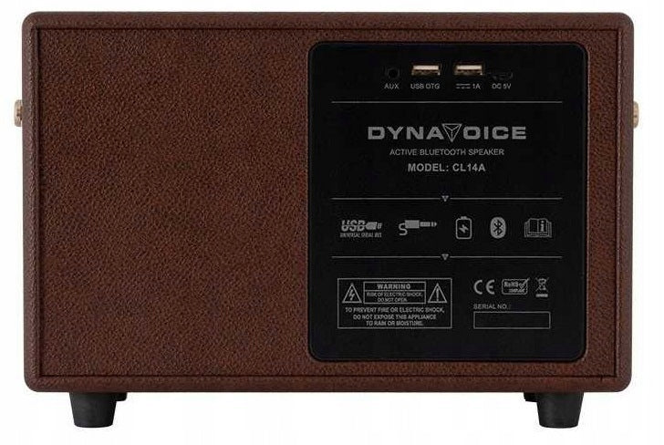 DYNAVOICE CL-14 COFFEE ELEGANT AND STYLISH, ECO-LEATHER, USB BLUETOOTH AUX-IN EAN (GTIN) 7394409012218