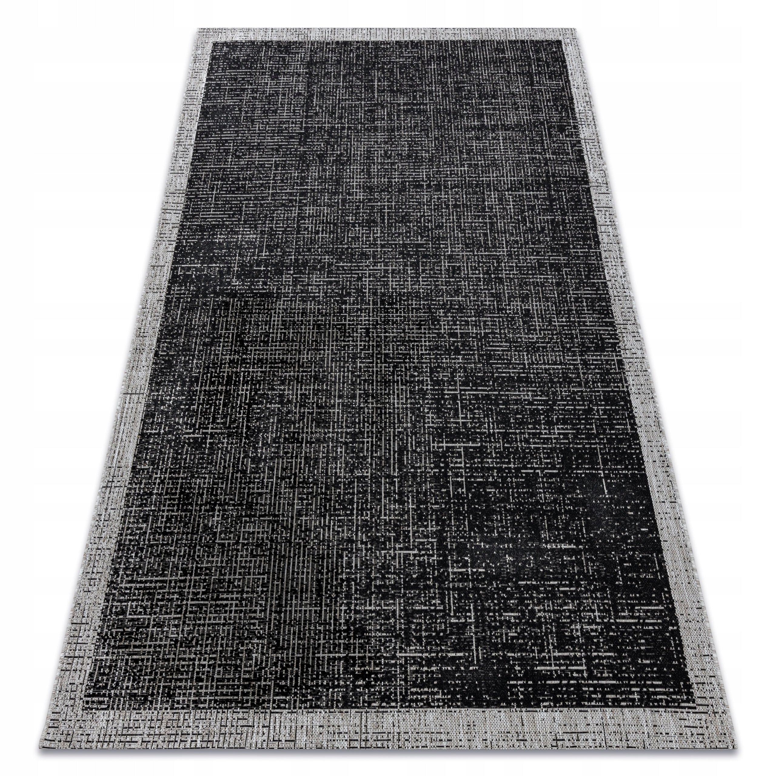 Teppich-Sisalschnur FLOORLUX 20401 Rahmen schwarz / silber