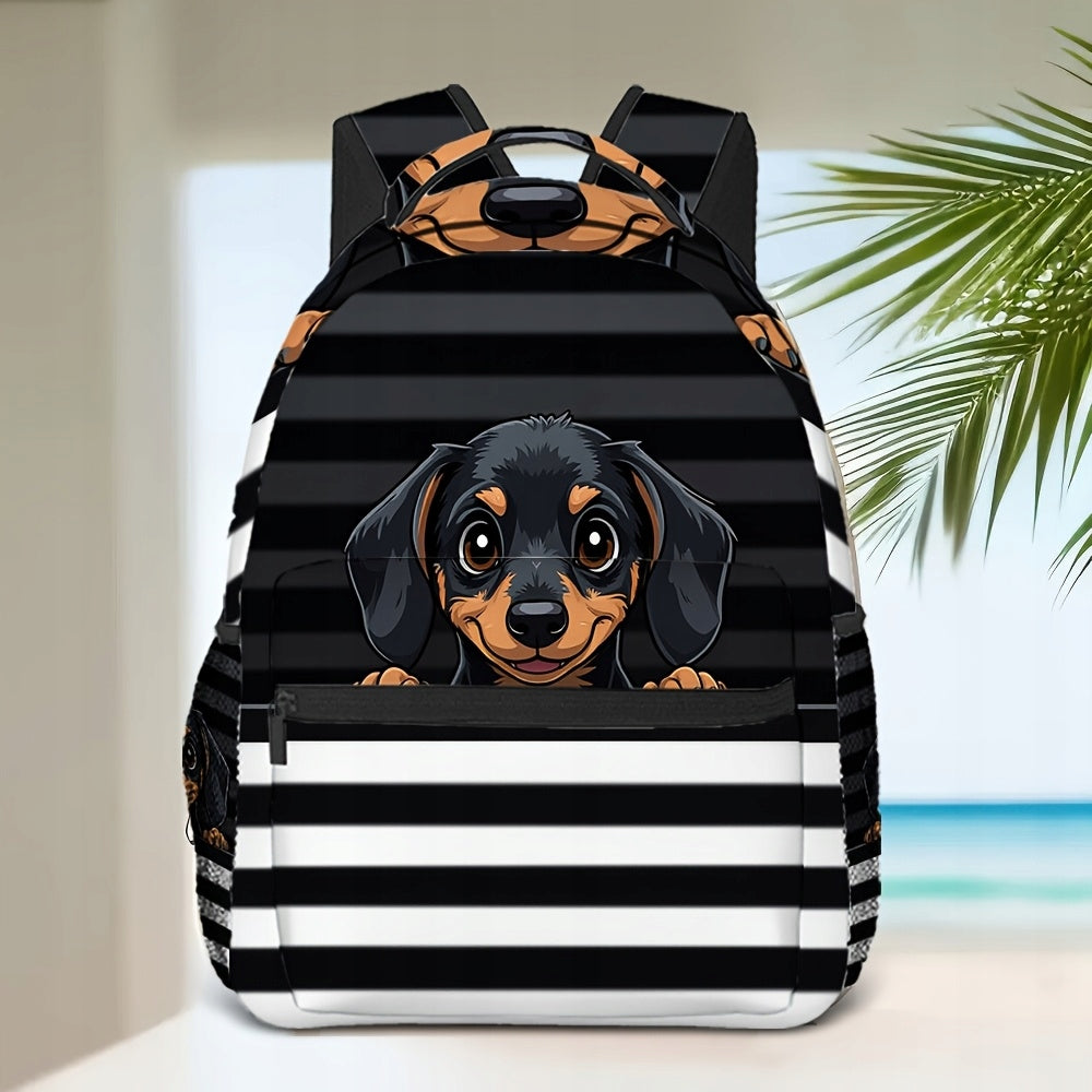 Dachshund Dog Backpack with Adjustable Straps - Comfortable for Teens