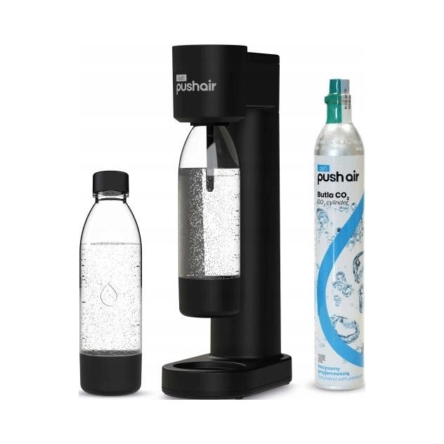 Dafi Push Air Carbonated Water Saturator + 2 Bottles 0,7L + CO2 Cartridge