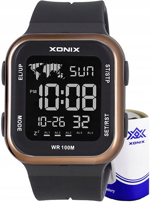 Damski ZEGAREK XONIX WODOSZCZELNY WIELOFUNKCYJNY ELEKTRONICZNY