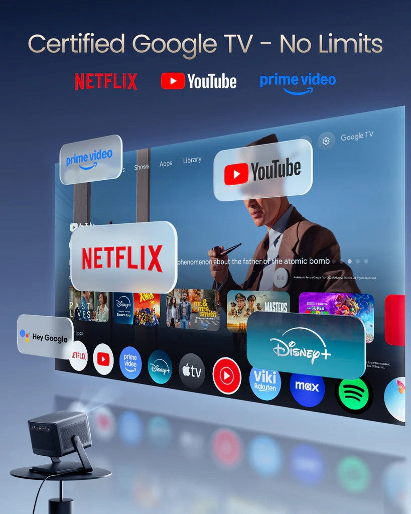 Dangbei MP1 Pro Smart Projector, 3840 x 2160 4K UHD, 2000 Lumen Model MARS PRO S2 DBOX02 PRO