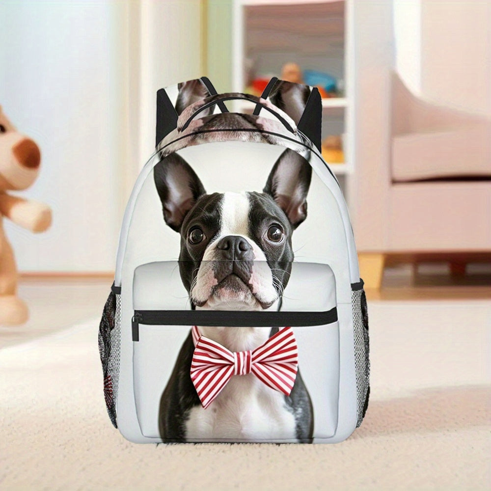 Dapper Dog Bowtie Backpack - Sleek, Lightweight, for Students & Young Adults