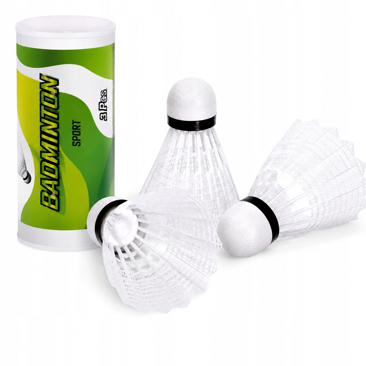 Darts for Badminton 3 Pcs Plastic White Training Recreation
