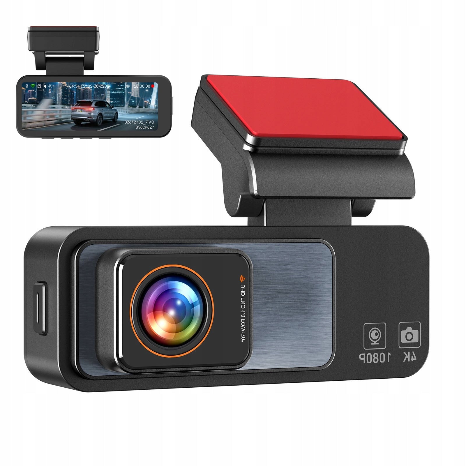 Dashcam 4K VIDEO RECORDER DASHCAM GPS WIFI G-sensor Night Vision FRONT&REAR
