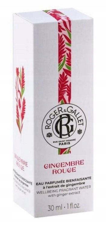 Date, Roger&Gallet, Well-Being Fragrance Water, Gingembre Rouge, 30ml Packaging status original