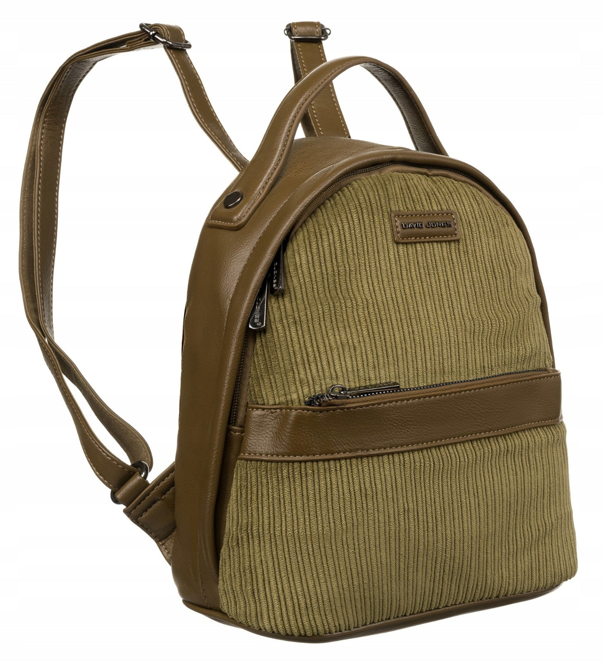 David Jones fashionable women's backpack roomy eco zipper