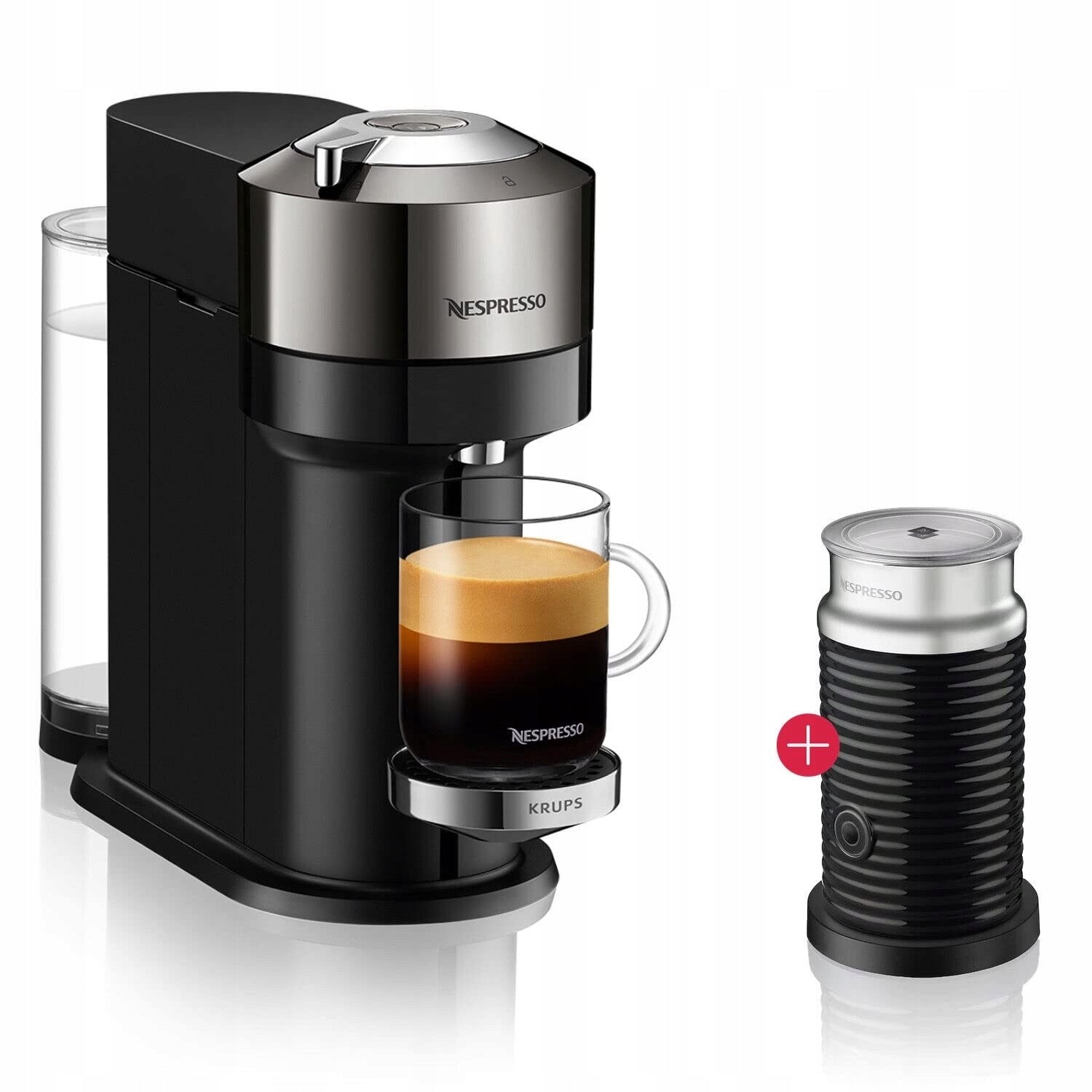 De'Longhi Nespresso Vertuo Next Deluxe Env 120.CAE with milk frother