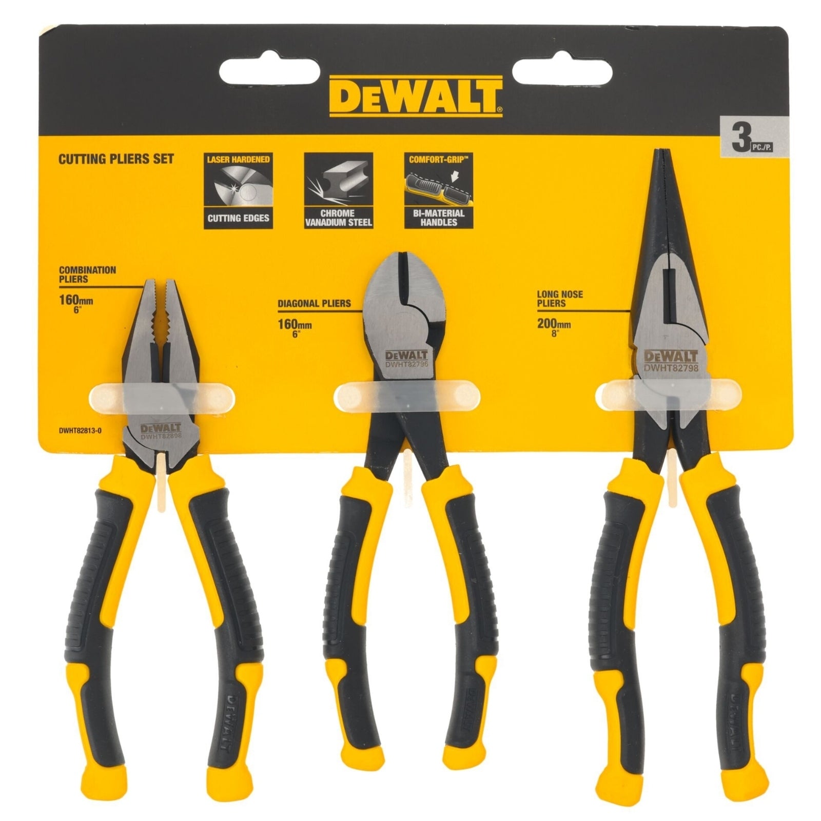 DeWALT Set of pliers 3 pieces pliers Manufacturer code DWHT82813-0