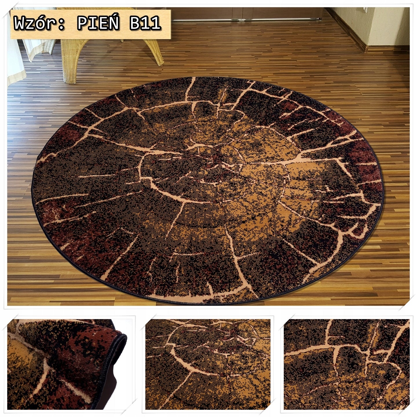 Decent Woven Belgian Carpets Alfa Idea round 160x160 cm CIRCLE Brand Alfa