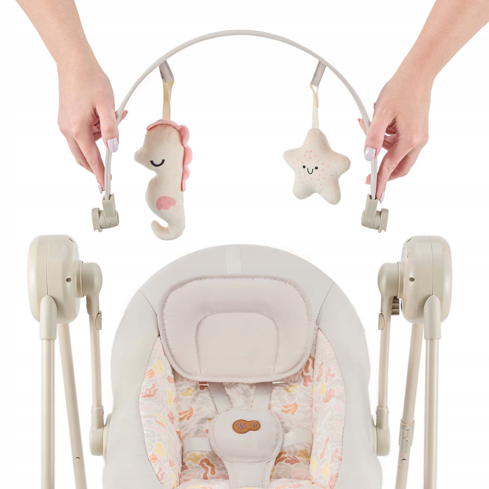 Deckchair Kinderkraft SWINGEE automatic rocking headband with toys 0-9 kg Brand Kinderkraft