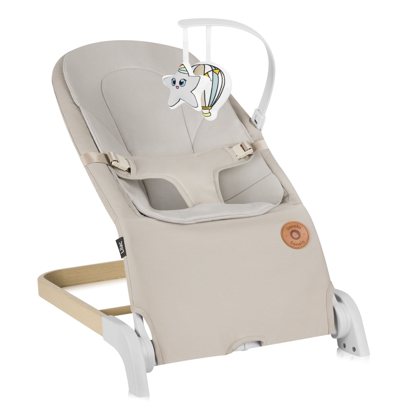 Deckchair LIONELO LILAC BEIGE-SAND