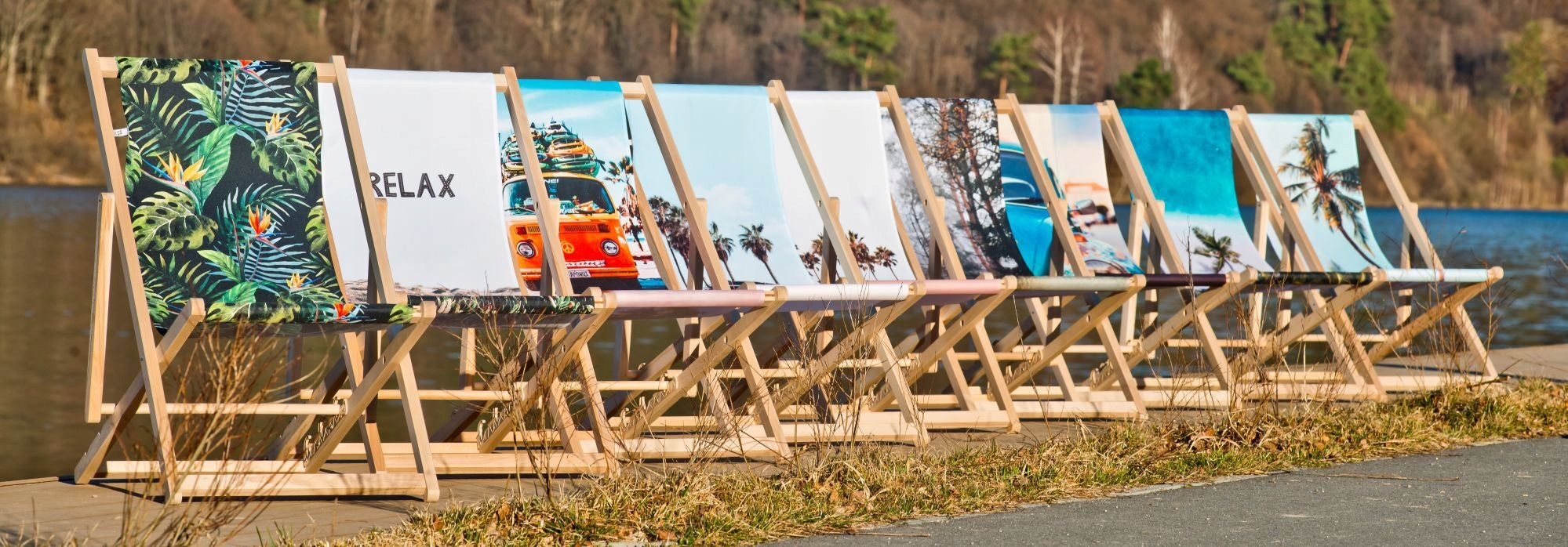 Deckchair Wooden Coffee Table Set Deckchairs Set 2pcs Beach Garden Length (longer side) 120 cm