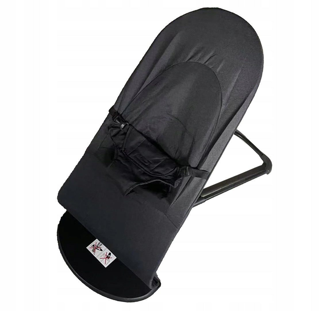 Deckchair, children's rocker - black
