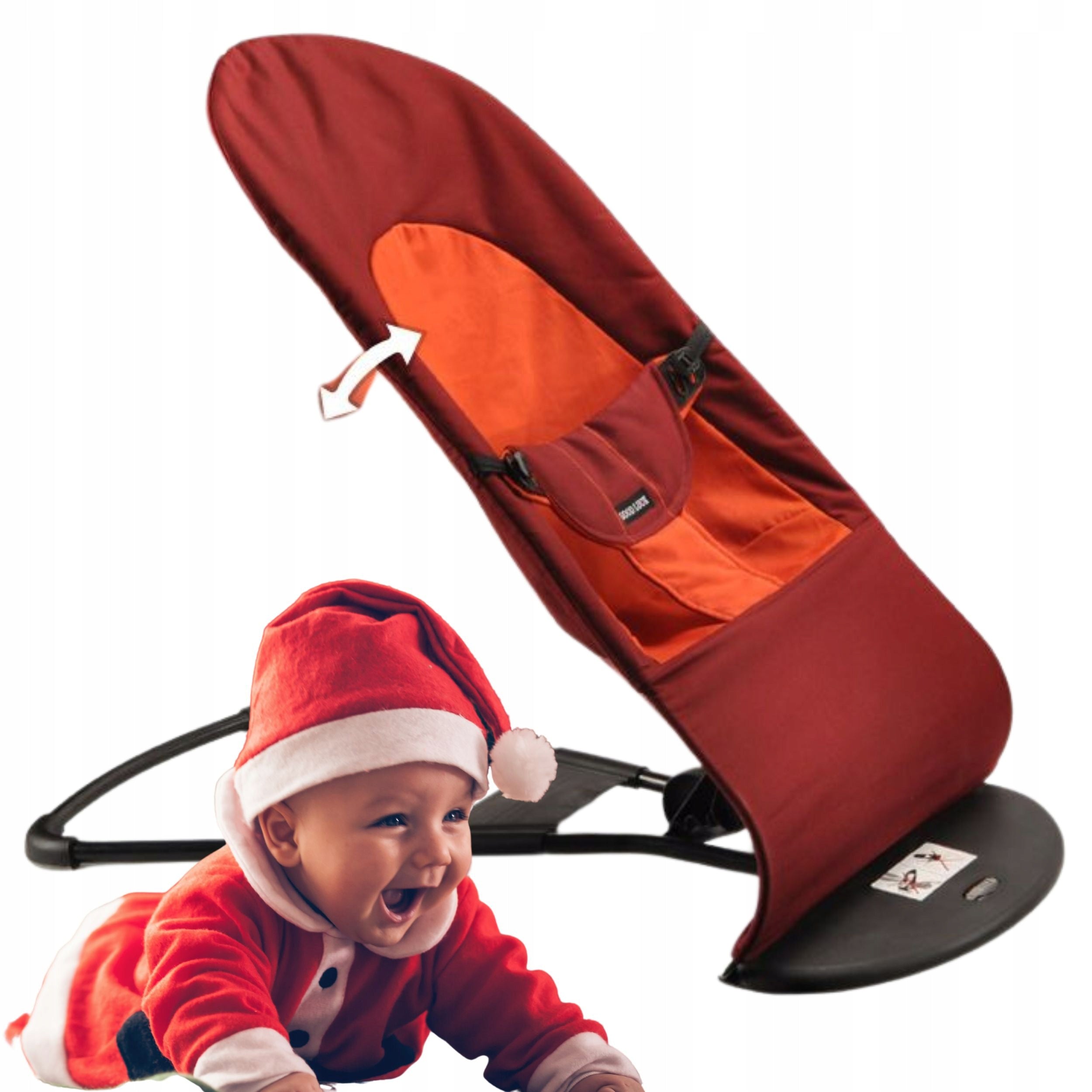 Deckchair, children's rocker - red